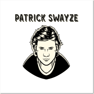 Patrick Swayze - Retro 90s Fan Art Design Posters and Art